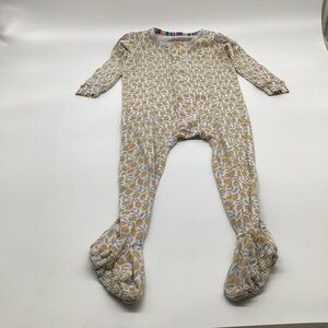 Cozy Gold and White Kids One Piece